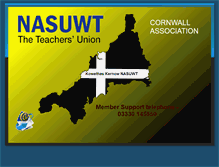 Tablet Screenshot of cornwall.nasuwt.org.uk